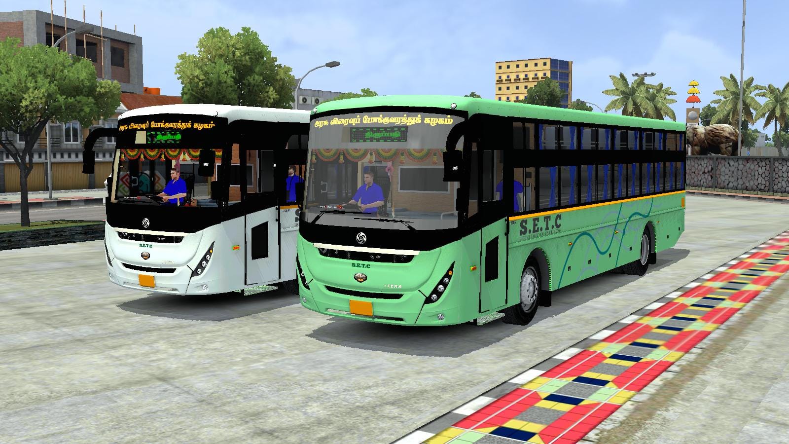 MG SETC Leera BS6 TN Govt Bus Mod White Livery Photo_241229082618